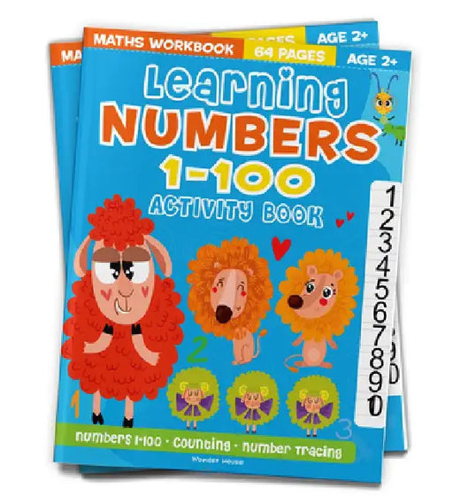 Learning Numbers 1-100 Activity Book by Wonder House Books