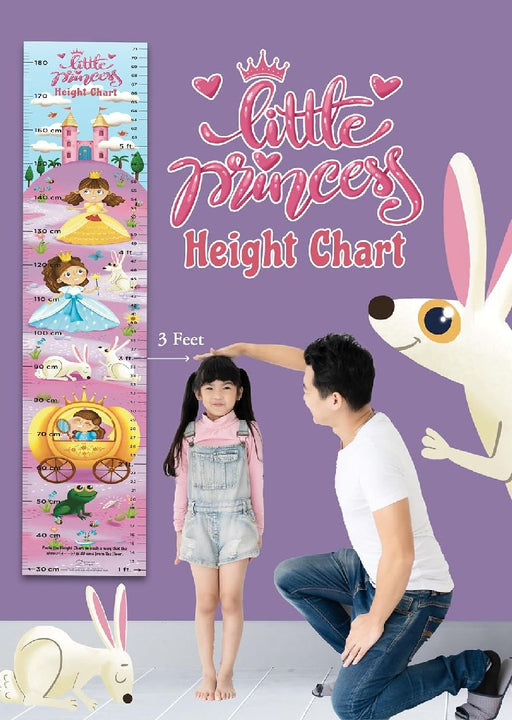 Little Princess Height Chart: Growth Chart With Measuring Ruler and Stick-on Tape by Wonder House Books