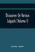 Discourses On Various Subjects (Volume I) by Jeremy Taylor