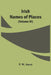 Irish Names Of Places (Volume Iii) by P. W. Joyce