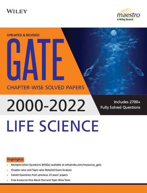 Wiley's GATE Life Science Chapter-Wise Solved Papers (2000-2022) by Wiley Editorial