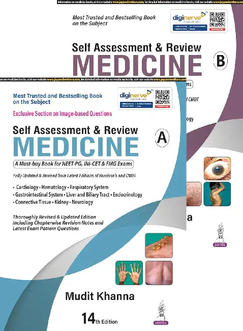 Self Assessment & Review Medicine (Part A & B) by Mudit Khanna