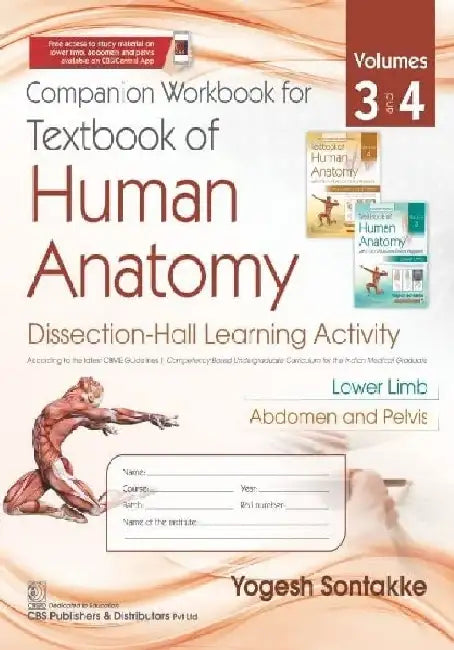 Companion Workbook for Textbook of Himan Anatomy, Vol. 3 & Vol. 4 by Sontakke Y