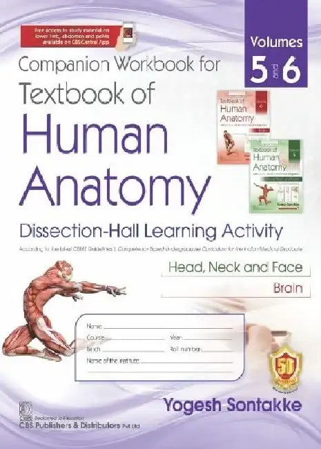 Companion Workbook for Textbook of Himan Anatomy, Vol. 5 & Vol. 6 by Sontakke Y