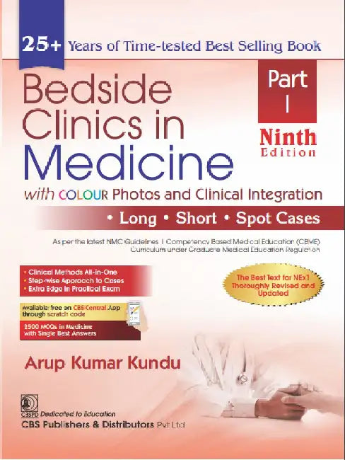 Bedside Clinics In Medicine: Part I With Colour Photos And Clinical Integration, 9e by Arup Kumar Kundu