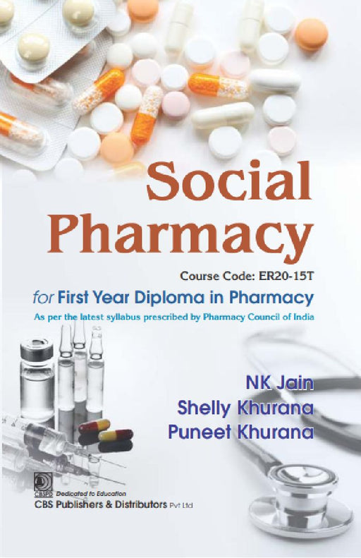 Social Pharmacy For First Year Diploma In Pharmacy  by Jain