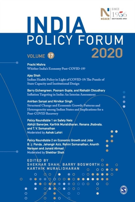 India Policy Forum 2020: Volume 17 by Shah