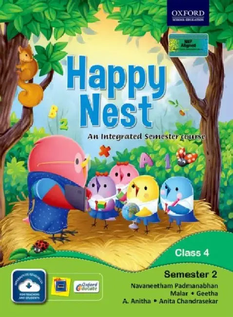 Happy Nest-An Integrated Semester Course For Class 4 Semester 2 by Navaneetham,Malar,Geetha,Anitha, Anita C