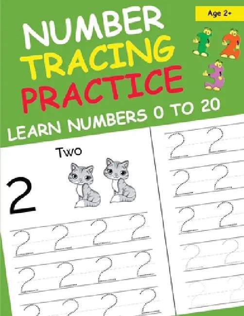 Number Tracing Practice Learn Numbers 0 to 20 by Clsssy Press
