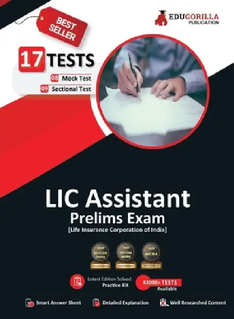 LIC Assistant Prelims Exam 2023 (English Edition) - 8 Mock Tests and 9 Sectional Tests (1100 Solved Objective Questions) with Free Access To Online Te by Edugorilla Prep Experts