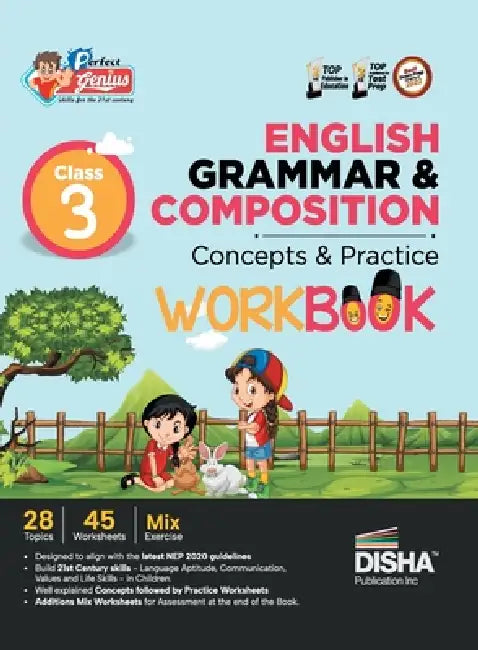 Perfect Genius Class 3 English Grammar & Composition Concepts & Practice Workbook Follows NEP 2020 Guidelines by Disha Experts