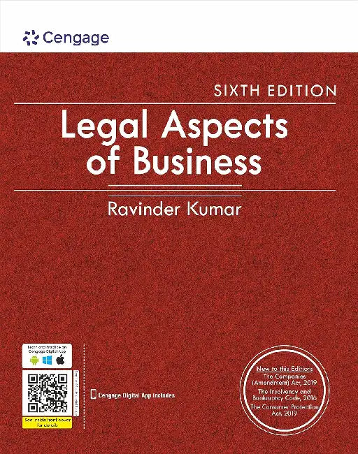 Legal Aspects Of Business by Ravinder Kumar