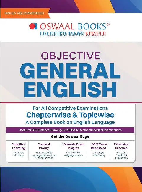Oswaal Objective General English For All Competitive Examinations Chapter-wise & Topic-wise by Oswaal Editorial Board