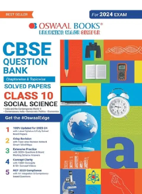 Oswaal CBSE Chapterwise & Topicwise Question Bank Class 10 Social Science Book (For 2023-24 Exam) by Oswaal Editorial Board