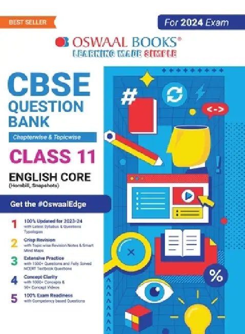 Oswaal CBSE Chapterwise & Topicwise Question Bank Class 11 English Core Book (For 2023-24 Exam) by Oswaal Editorial Board