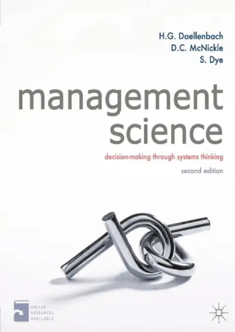 Management Science by Hans Daellenbach