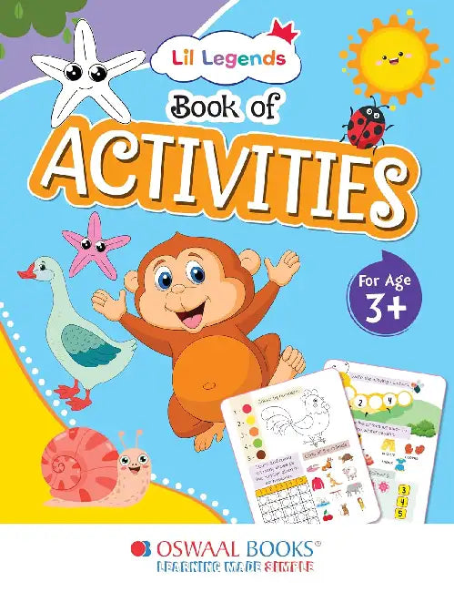 Oswaal Lil Legends Preschool Activity Book for kids Age 3+ Years  by Oswaal Editorial Board