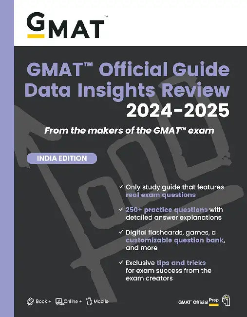 GMAT Official Guide Data Insights Review 2024-2025: Book + Online Question Bank by GMAC
