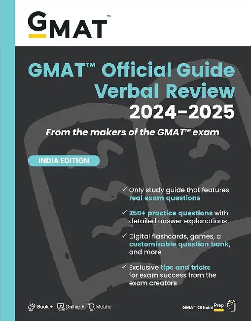 GMAT Official Guide Verbal Review 2024-2025: Book + Online Question Bank by GMAC