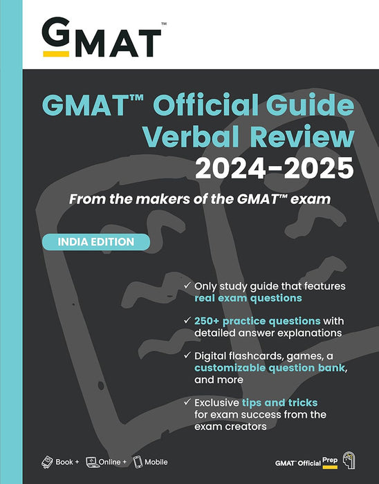 GMAT Official Guide Verbal Review 2024-2025: Book + Online Question Bank