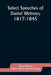 Select Speeches of Daniel Webster, 1817-1845 by Daniel Webster, Andrew Jackson George