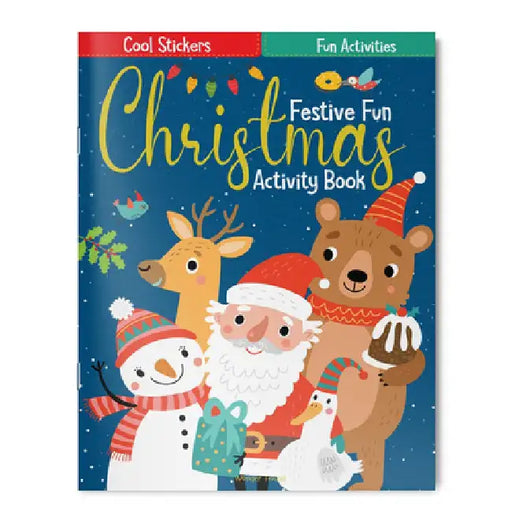 Festive Fun Christmas Activity Book with Stickers by Wonder House Books