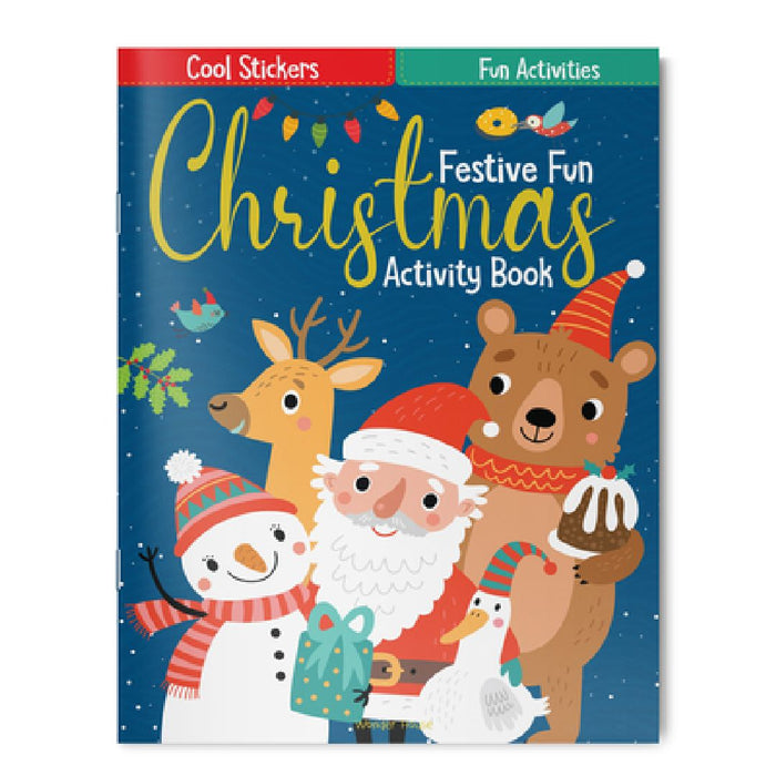 Festive Fun Christmas Activity Book with Stickers by Wonder House Books