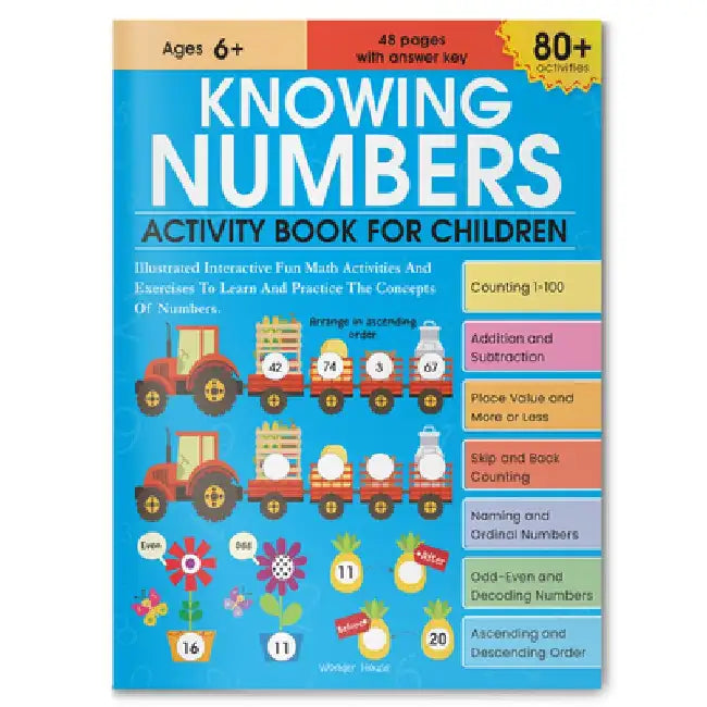 Knowing Numbers Activity Book for Children by Wonder House Books