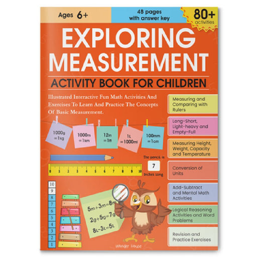 Exploring Measurement Activity Book for Children by Wonder House Books