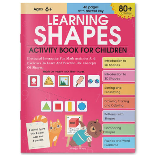 Learning Shapes Activity Book for Children by Wonder House Books