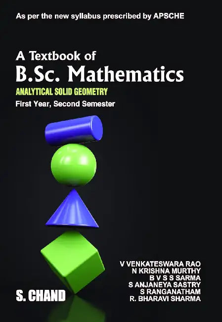 A Textbook of B.Sc. Mathematics 1st Year, 2nd Semester | Analytical Solid Geometry - APSCHE by V Venkateswara Rao