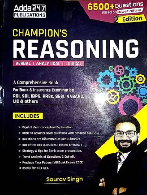 Champions Reasoning Book by Saurav Singh