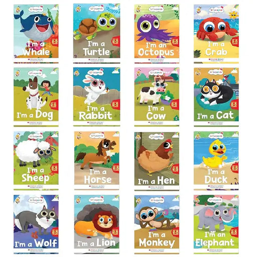 Oswaal Lil Legends Know me Series(Set of 16 Fascinating Books)-Sea Pet Wild and Farm Animal Books Set by Oswaal Editorial Board