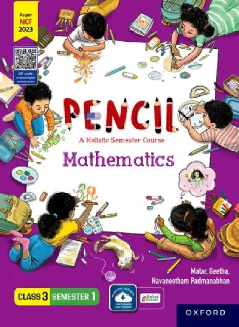 Pencil Class 3 Semester 1 Mathematics by Malar, Geetha, Navaneetham Padmanabhan