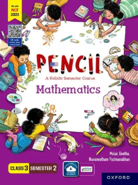 Pencil Class 3 Semester 2 Mathematics by Malar, Geetha, Navaneetham Padmanabhan
