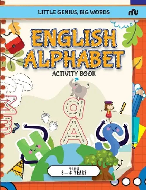 Little Genius, Big Words: English Alphabet Activity Book by Moonstone