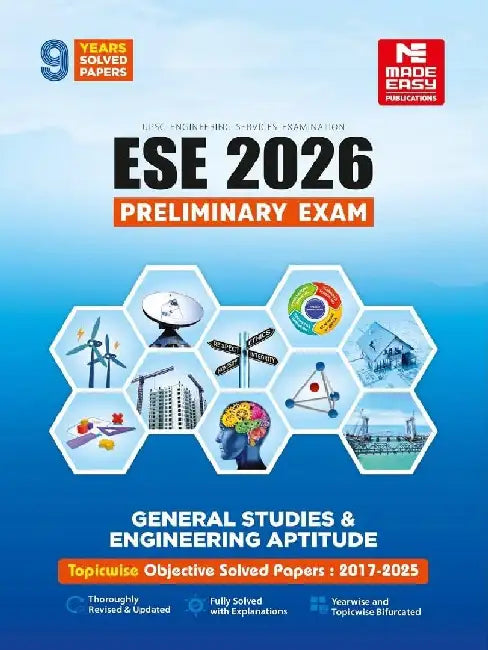 ESE 2026: General Studies and Engineering Aptitude Topicwise Objective Solved Papers