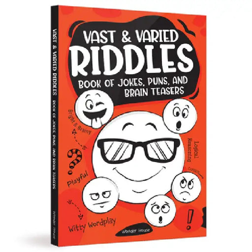 Vast and Varied Riddles Book of Jokes, Puns, and Brain Teasers by Wonder House Books