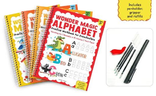 Wonder Magic Pack of 4 Books (Maths, Drawing, Numbers & Alphabet) by Wonder House Books