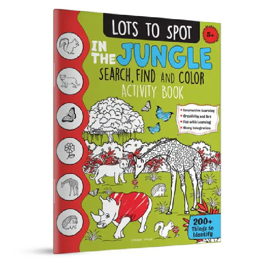 Lots to Spot in the Jungle: Search, Find and Color Activity Book by Wonder House Books