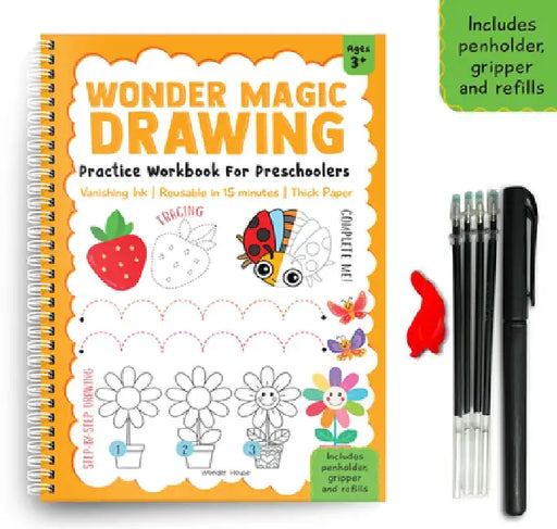 Wonder Magic Drawing Practice Workbook for Preschoolers by Wonder House Books