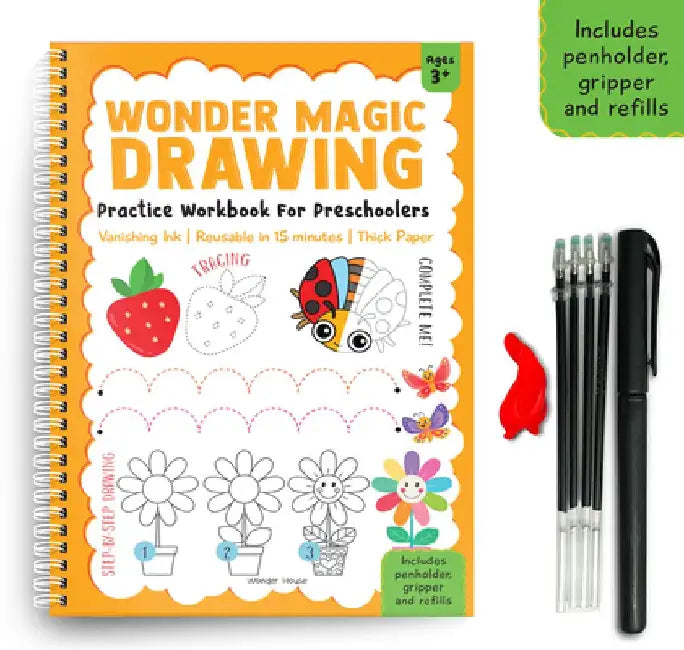 Wonder Magic Drawing Practice Workbook for Preschoolers by Wonder House Books