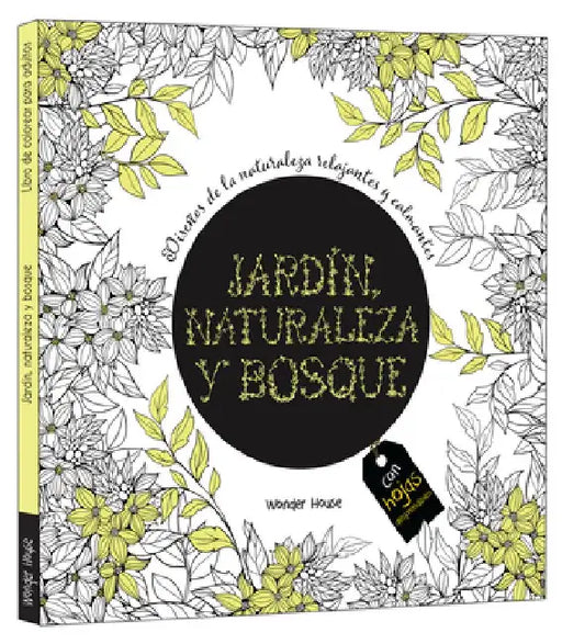 Adult Colouring Books Nature Garden and Forests - Spanish by Wonder House Books