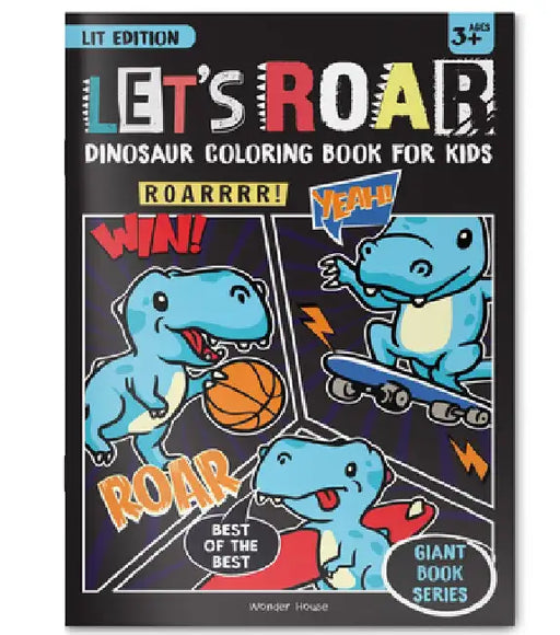 Let's Roar Giant Coloring Book for Kids by Wonder House Books
