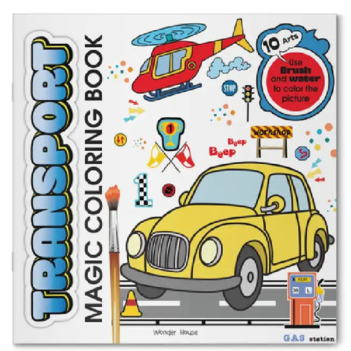 Transport Magic Coloring Book by Wonder House Books