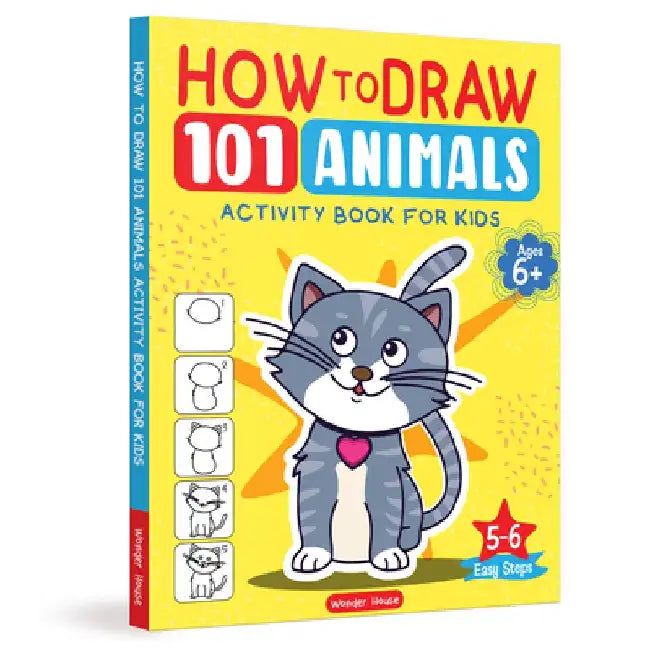 101 Learn to Draw Drawing Animals by Wonder House Books
