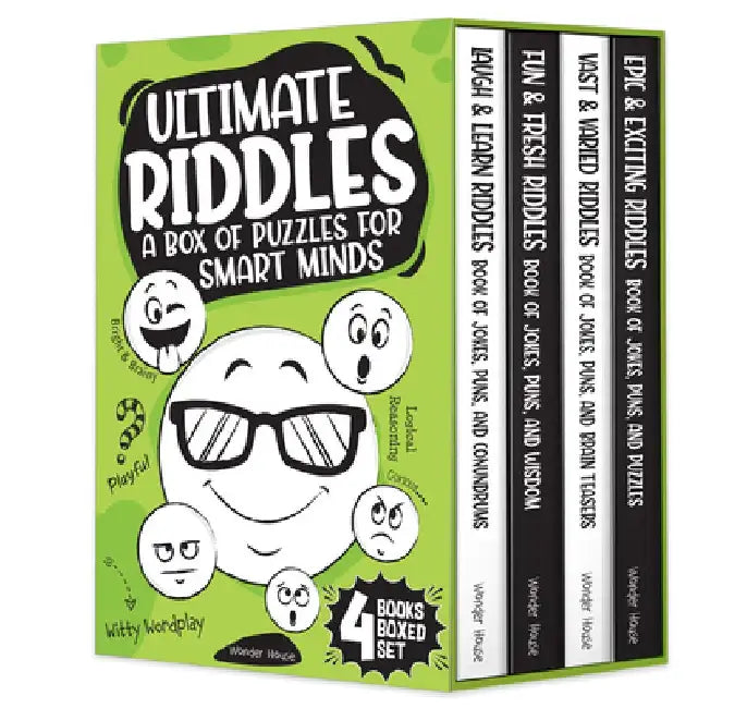 Ultimate Riddles: A Box of Puzzles for Smart Minds by Wonder House Books