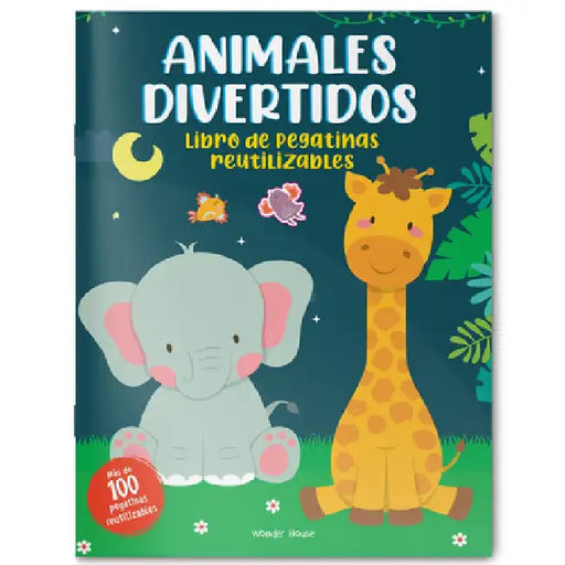 Reusable Sticker Book Animal Fun - Spanish by Wonder House Books