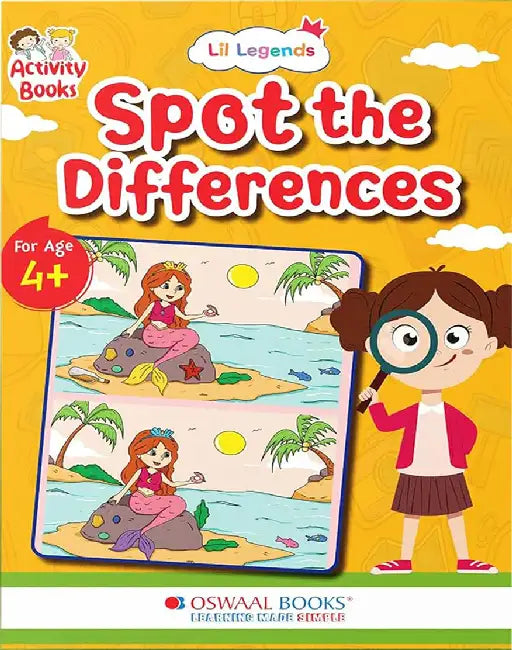 Oswaal Lil Legends Interactive Learning: Spot the Difference Book for Kids Ages 4+ – Fun Puzzles to Boost Observation and Critical Thinking by Oswaal Editorial Board