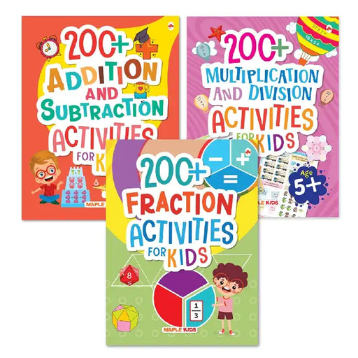 Maths Activity Books Set Of 3 Books by Maple Press In House